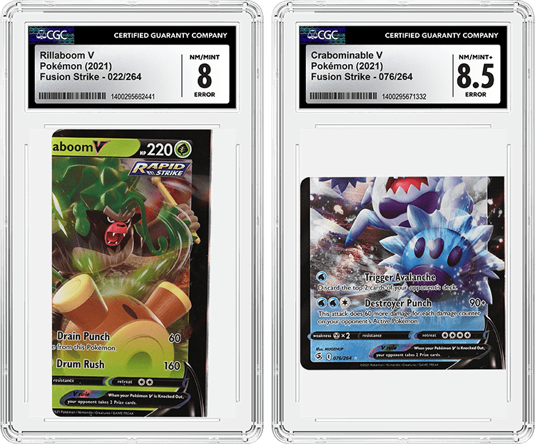 CGC Holdered Pokemon TCG error cards